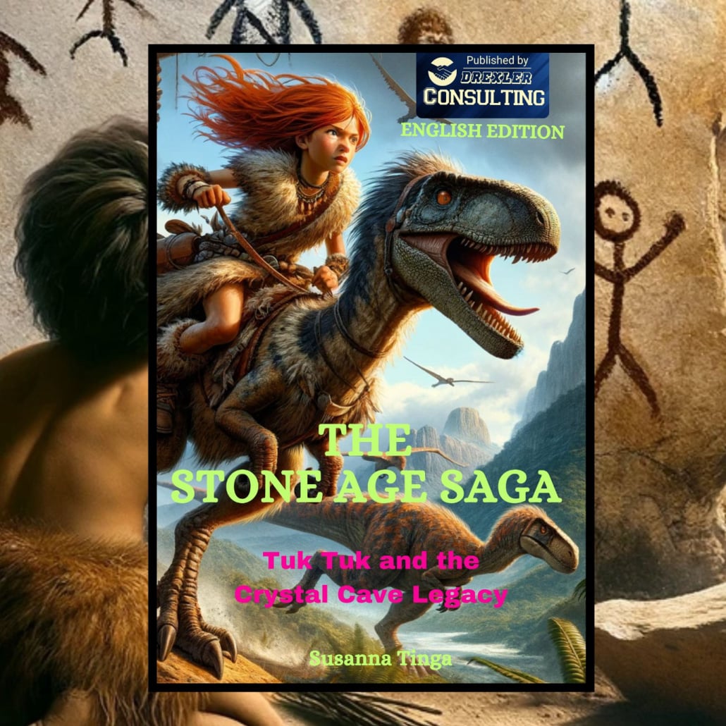 The Stone Age Saga by Susanna Tinga, Mystic Kids Adventure Book, Published by Drexler Consulting Publishing